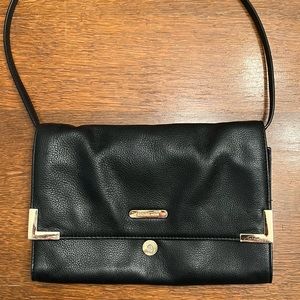 MICHAEL Michael Kors Beverly Oversized Black Leather Clutch